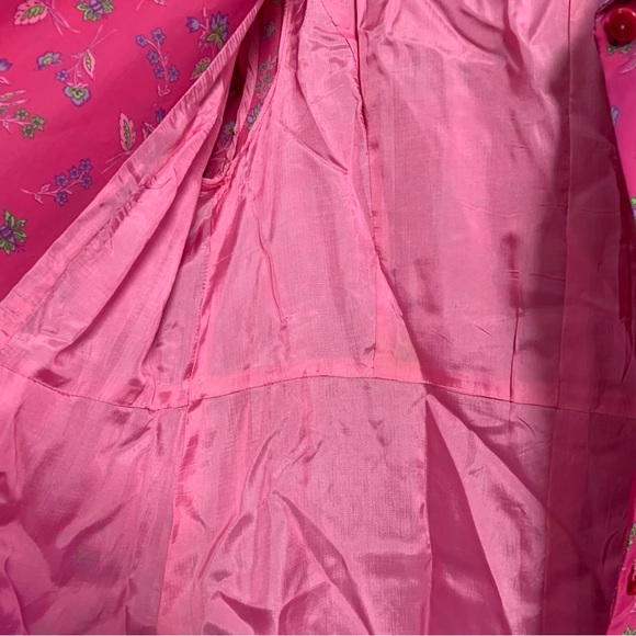 Vintage Pink Patterned 1950s/60s House Dress/ House Coat - Picture 10 of 13